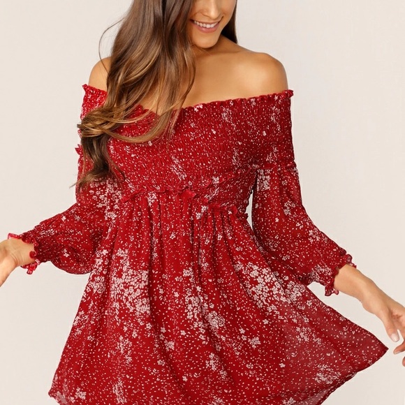 Cute Red Boho Dress :) - Picture 5 of 6